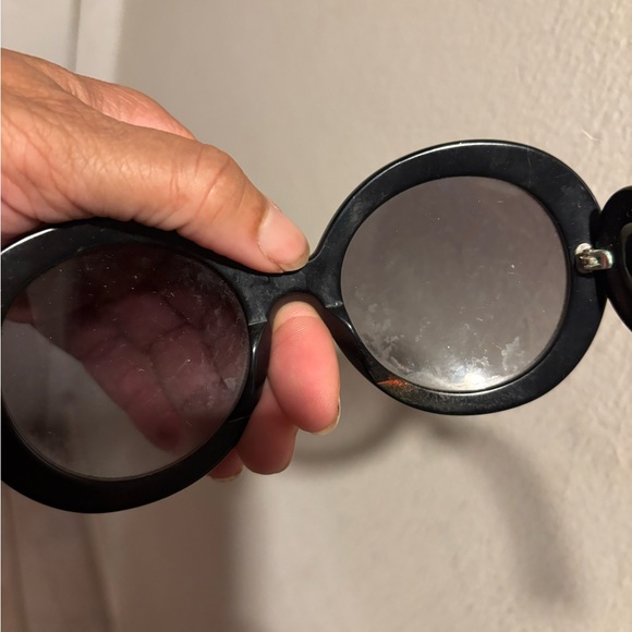 Prada minimal glasses baroque sunglasses y2k vintage logo eyewear swirl frames - Picture 9 of 9